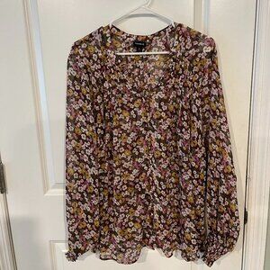 Torrid Women's Multi Color Long Sleeve Top Size 2